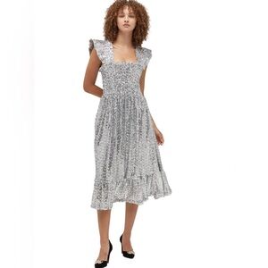 Hill House Silver Sequin Nap Dress
